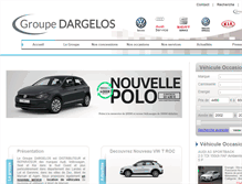 Tablet Screenshot of groupe-dargelos.com